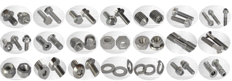 Types Of Titanium Fasteners Types Of Titanium Fasteners