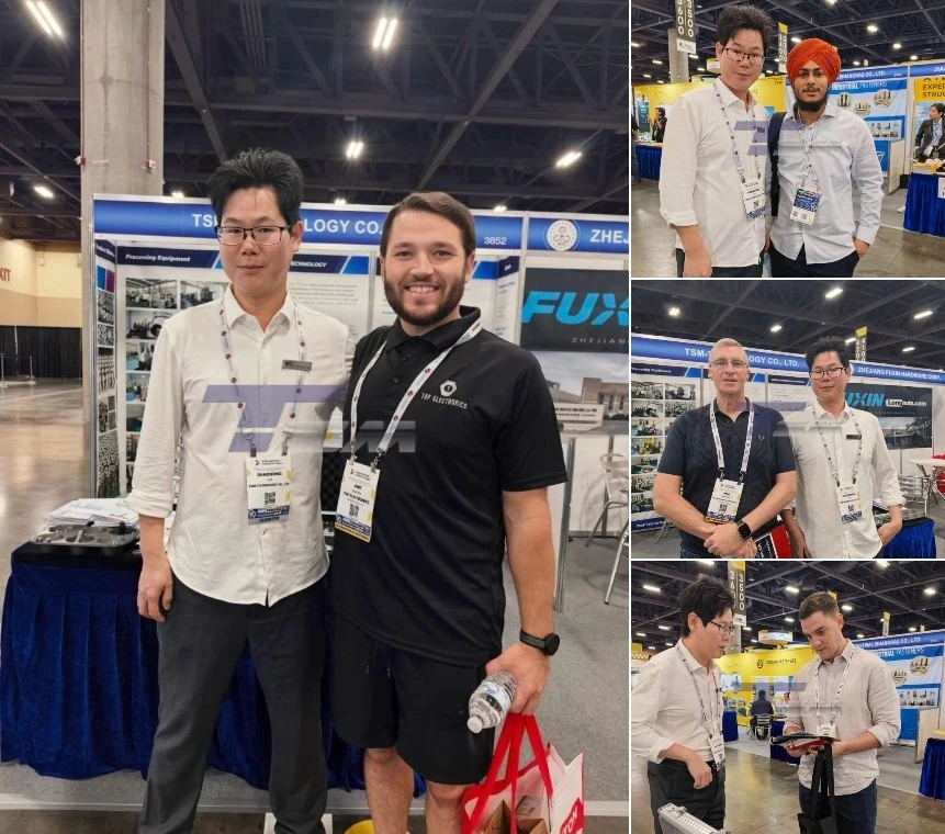 TSM Technology team meeting customers at Booth 3852 during International Fastener Expo 2026 in Phoenix, Arizona TSM Technology team meeting customers at Booth 3852 during International Fastener Expo 2026 in Phoenix, Arizona